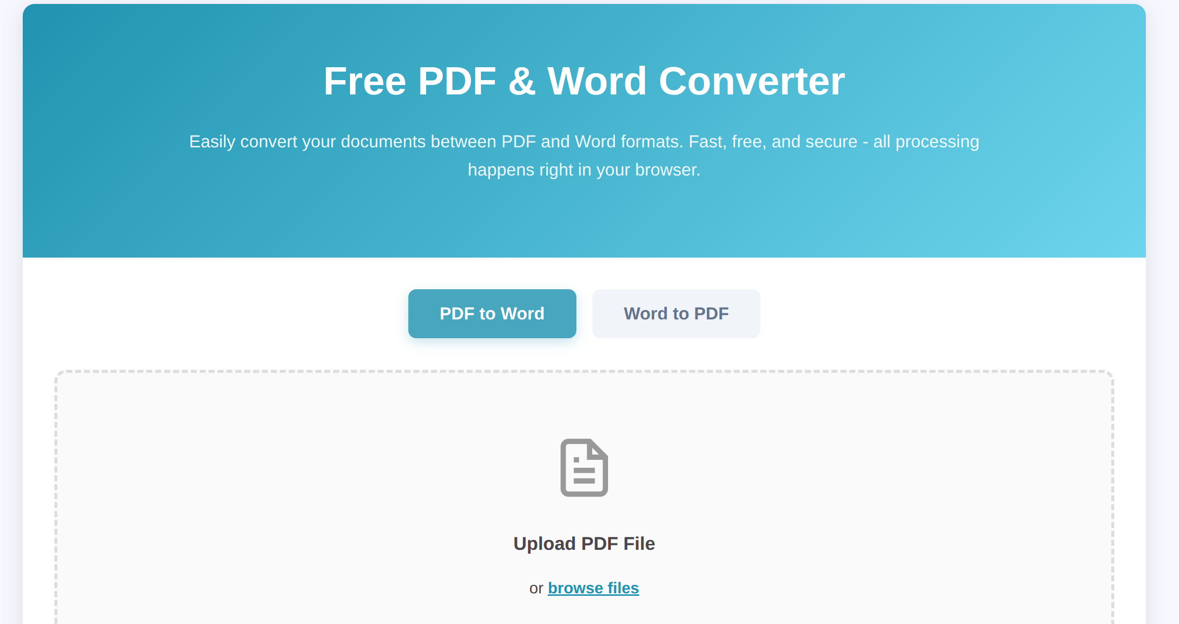 PDF to Word Converter – Convert PDF to Docx Online